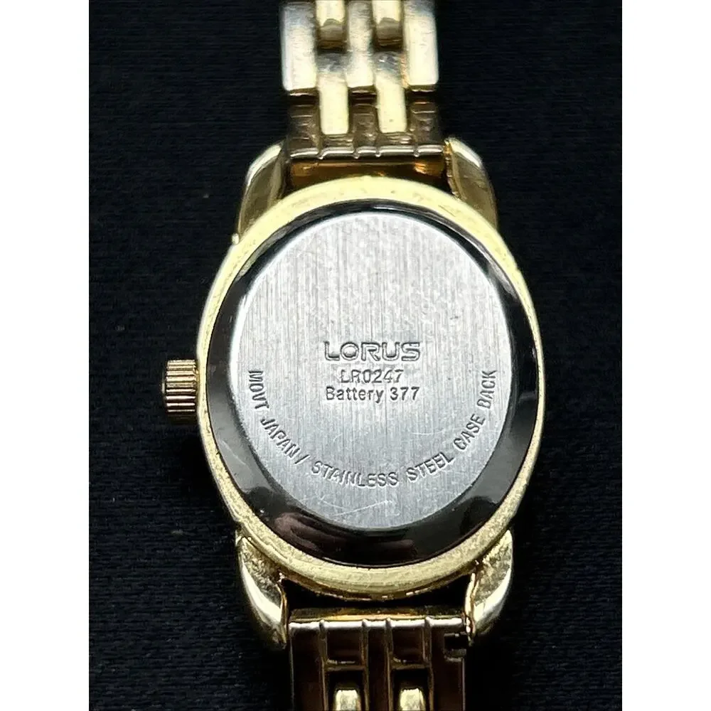 Lorus Gold Tone White Dial Women’s Quartz Watch